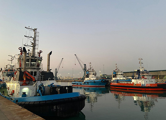 El sector del remolque del Puerto de Barcelona apoya la lucha del amarre