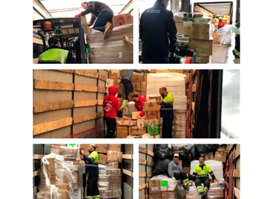 Coordinadora Barcelona organiza un voluntariado para cargar camiones de ayuda humanitaria para Ucrania