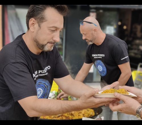 Compañer@s de Coordinadora en Castellón, presentes en las paellas de San Pedro