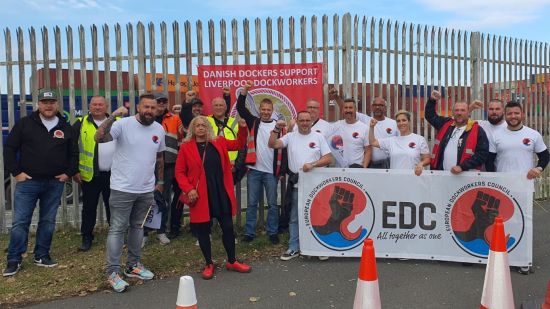 Coordinadora, apoyando a los compañeros del Puerto de Liverpool