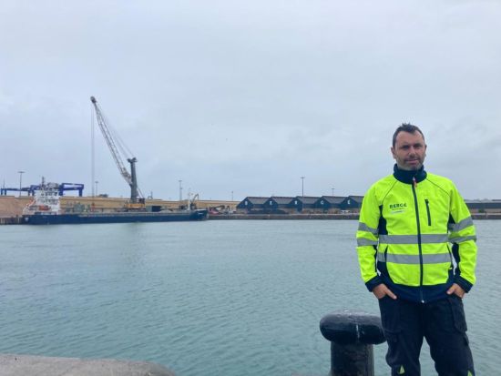 El coordinador de zona Norte de CETP visita los centros de trabajo de Bergé en los puertos de Gijón, Avilés y Huelva
