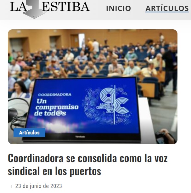 Nueva entrada al blog La Estiba y vídeo resumen de la Asamblea Confederal 2023