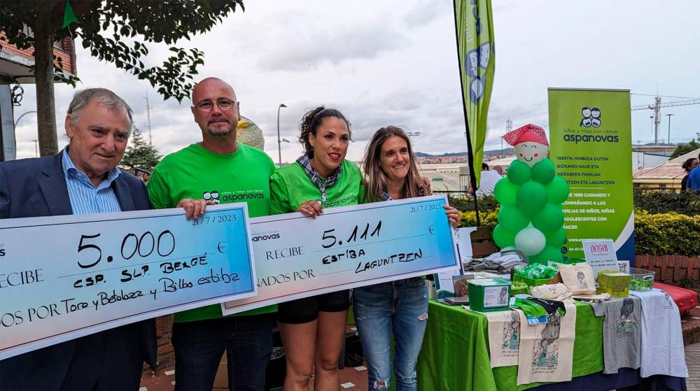 Trabajadores y empresas de Bilboestiba se suman al apoyo a las familias de niños con cáncer