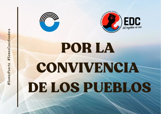 Coordinadora se suma a la acción promovida por EDC en un Compromiso por la Convivencia de los Pueblos