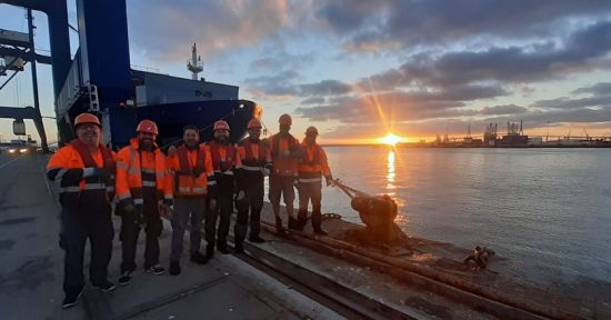 Visita de la nueva ejecutiva de Coordinadora TPA al puerto de Cádiz