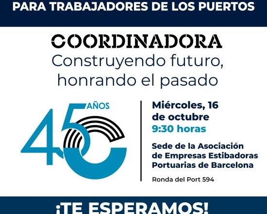 Coordinadora celebra en Barcelona el Ciclo de Jornadas Sindicales dirigido a Trabajadores de los Puertos