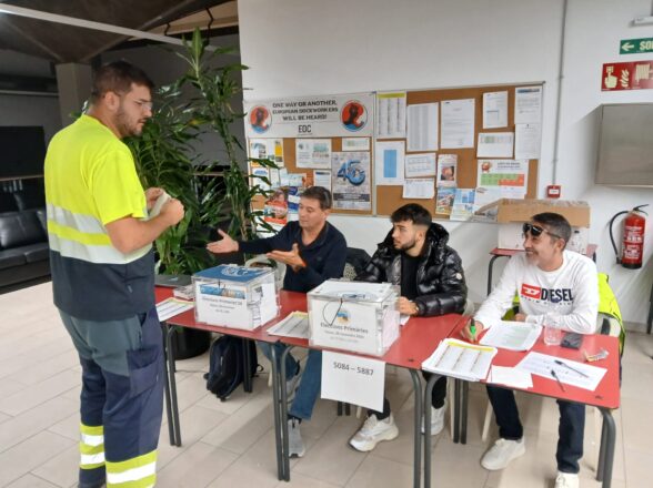 Éxito en las elecciones primarias del sindicato OEPB – Coordinadora en el Puerto de Barcelona
