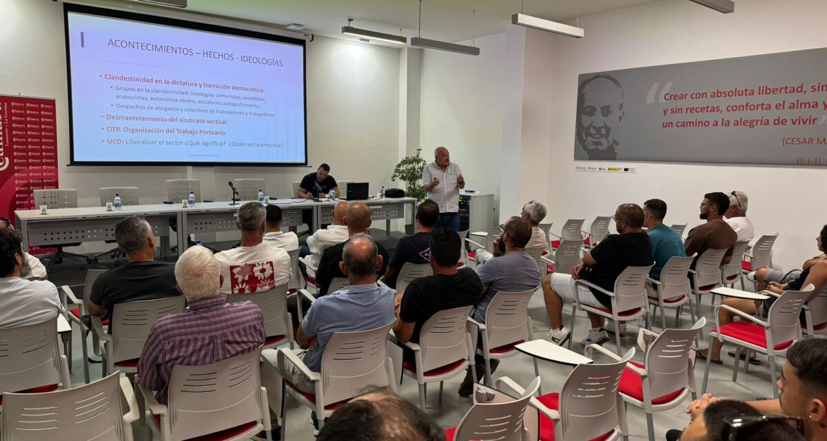 Coordinadora difunde con los compañeros de Lanzarote y Fuerteventura la historia y legado de la organización
