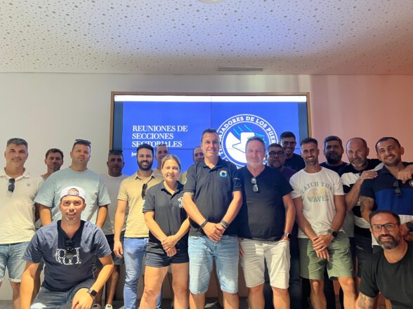 Encuentro del nuevo coordinador general de CETP con delegad@s y afiliación del puerto de Huelva