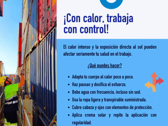 ‘Con calor, trabaja con control’, lema de la campaña de Coordinadora ante las altas temperaturas