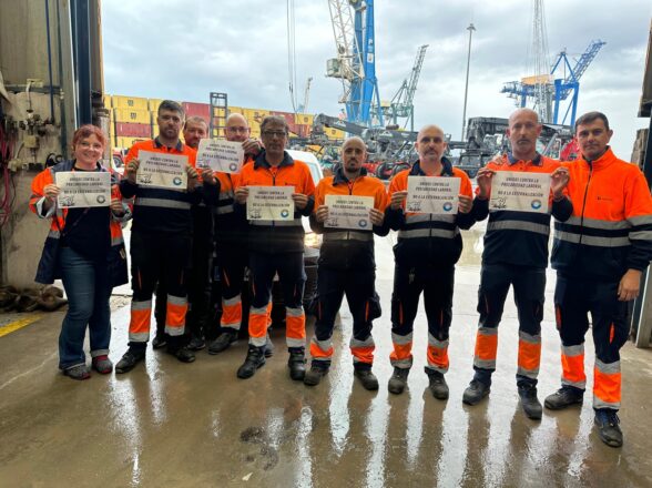 Amplio respaldo del sector portuario a la huelga de los trabajadores de Bergé Marítima