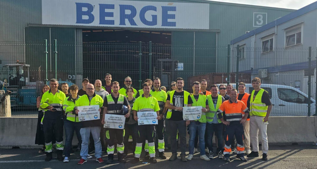 Seguimiento masivo en la primera jornada de huelga de los trabajadores de Bergé Marítima