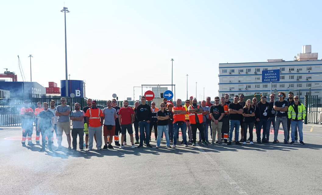 Los trabajadores de la terminal Port Nou, del grupo Bergé, irán a la huelga a partir del 13 de marzo