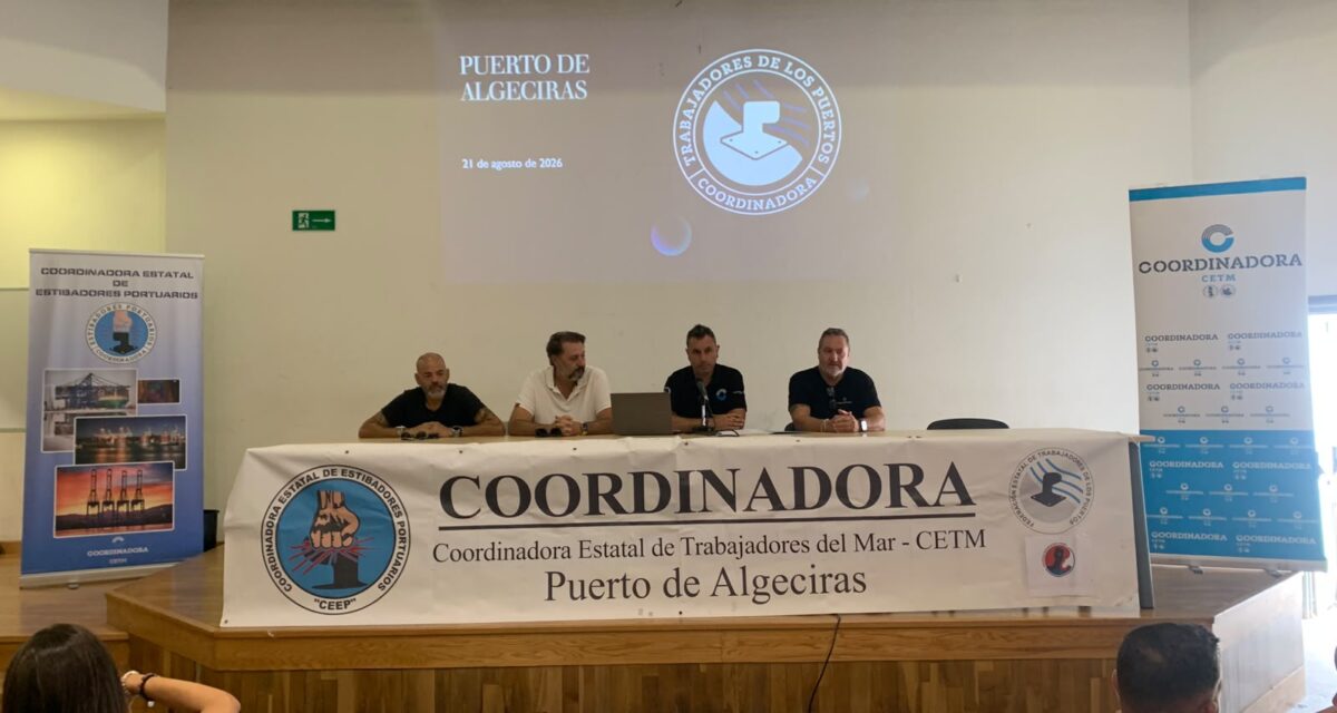 Coordinadora Andalucía refuerza su proyecto de unidad de los trabajadores de los puertos desde Algeciras